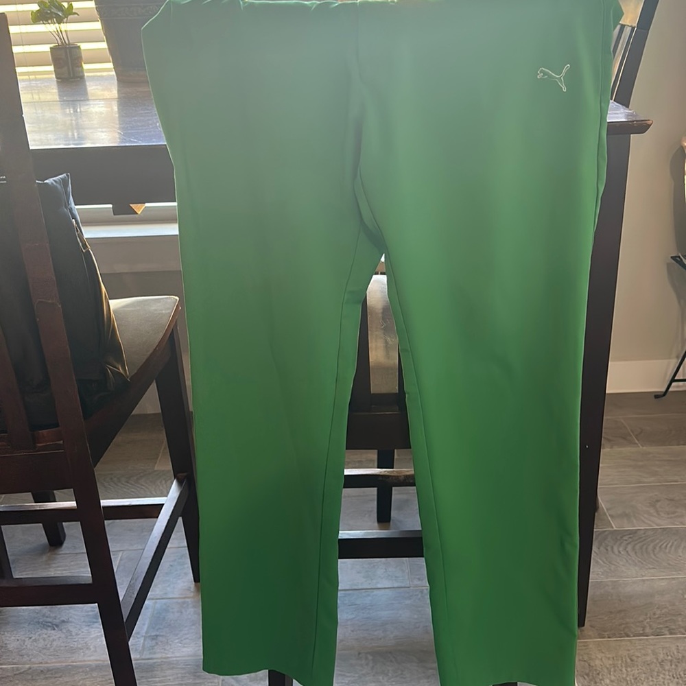 Green golf pants
